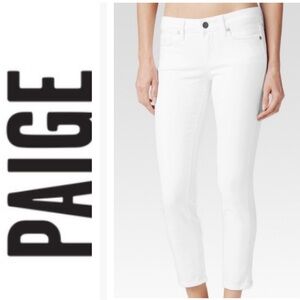 Paige Kylie Crop Jeans in Optic White – Size 27
